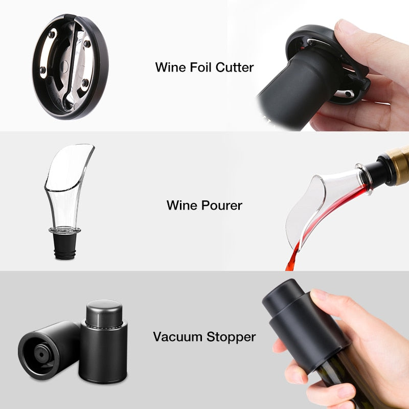 Wine Opener Rechargeable Automatic With USB Charging Cable